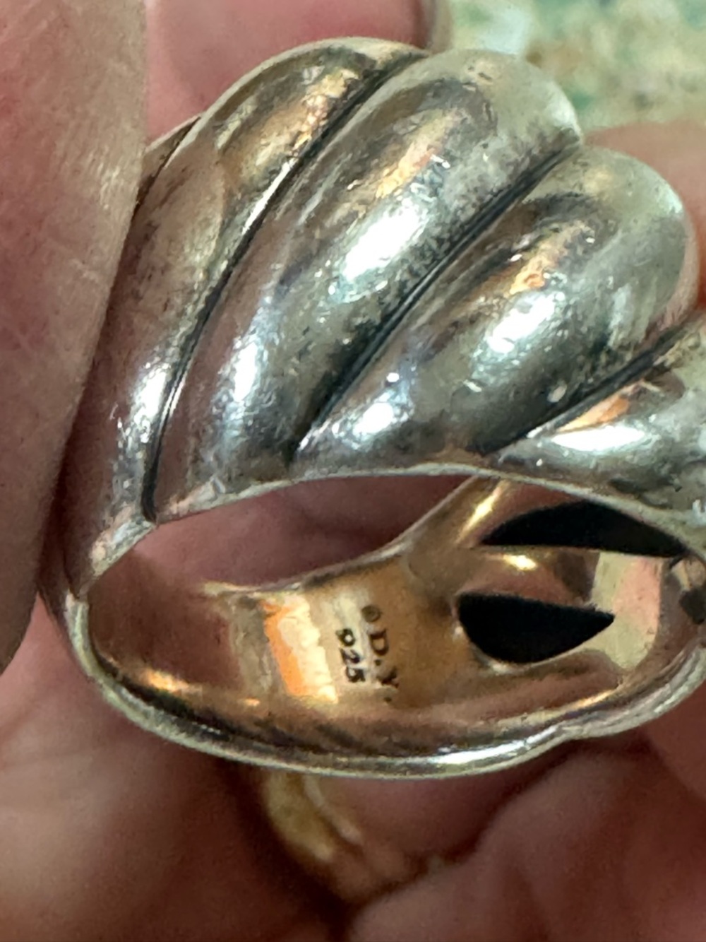 David Yurman Size 6 Sterling Silver Statement Ring - Picture 9 of 12